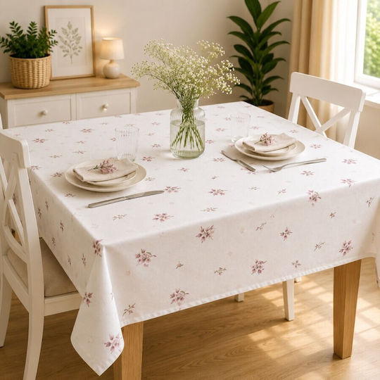 Pucioasa Față De Masă Roz Cu Flori 160x220cm Pucioasa Față De Masă Roz Cu Flori 160x220cm