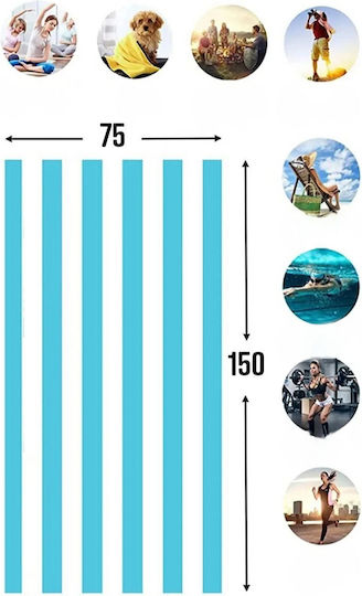 SteweHome Cotton Brown Beach Towel 180x100cm