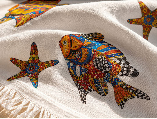 SteweHome Prosop De Plajă Albastru Deschis 180x100cm