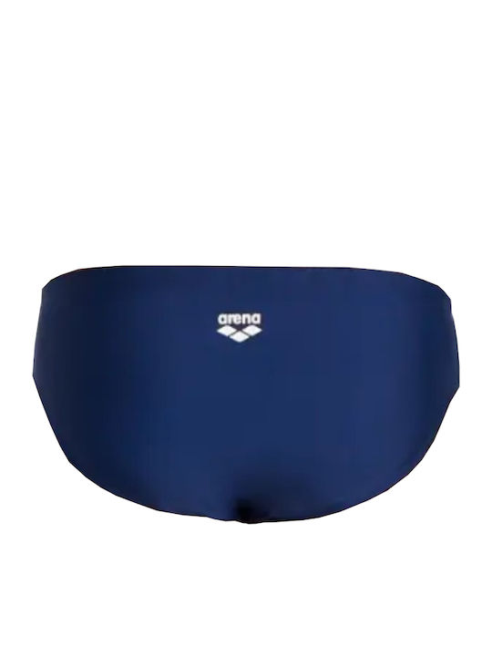 Herren Badebekleidung Slip Marineblau mit Mustern