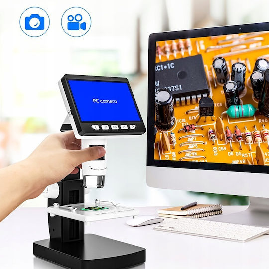 Microscop Digital Biologic USB Educațional cu Ecran