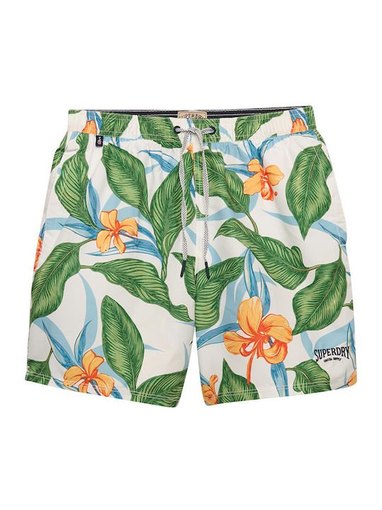 Ovin Hawaiian Men's Swim Shorts Multicolour with Patterns
