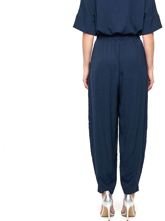 Moutaki Women's Fabric Trousers Navy