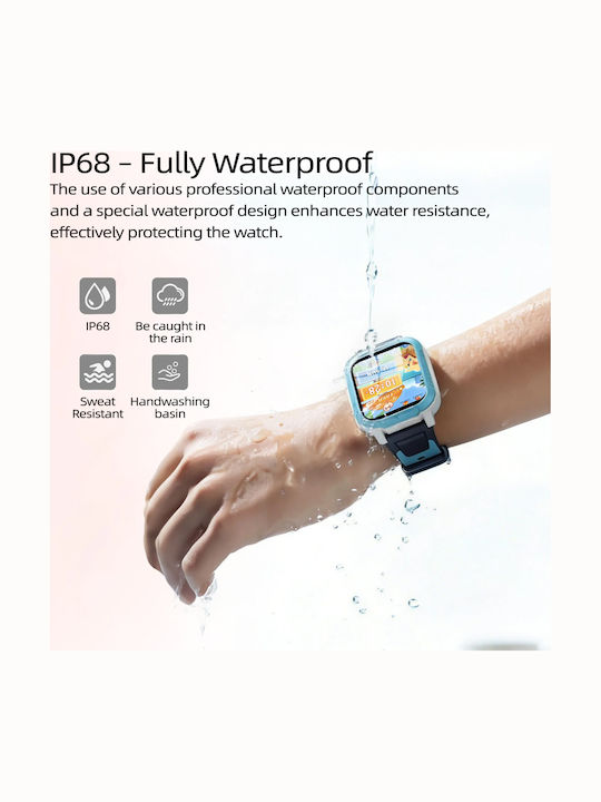 BlackView Παιδικό Smartwatch 4G με GPS & Κάμερα Μπλε