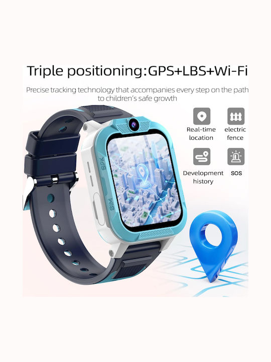 BlackView Παιδικό Smartwatch 4G με GPS & Κάμερα Μπλε