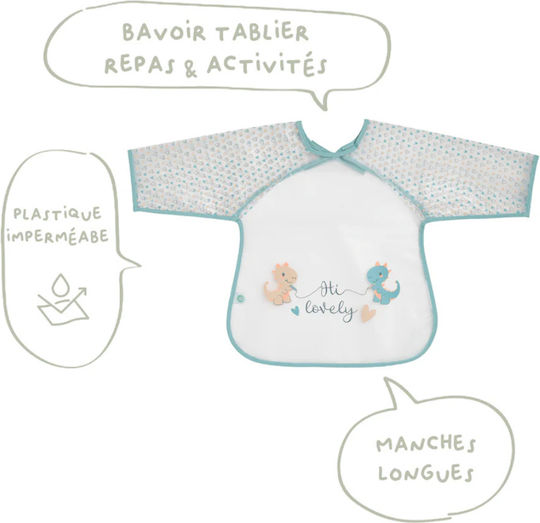 Babycalin Водоустойчива Гащеризон Текстилен с Дантеена Лента и Ръкавици Прозрачен за 12 м+