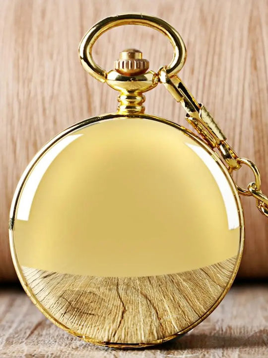 Gorben Ceas Bărbătesc de Buzunar 18mm cu Baterie Auriu