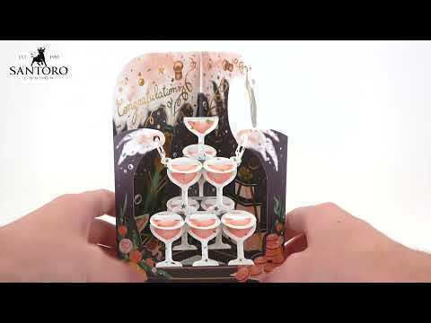 Santoro Congratulations Swing Card 3d