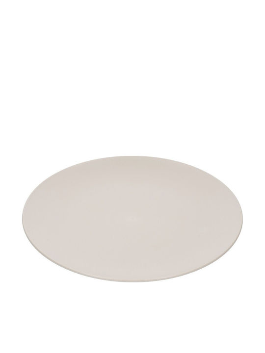 Natural Elements Placă Joasă Din Plastic Bej Cu Diametrul 20cm 4 Bucăți