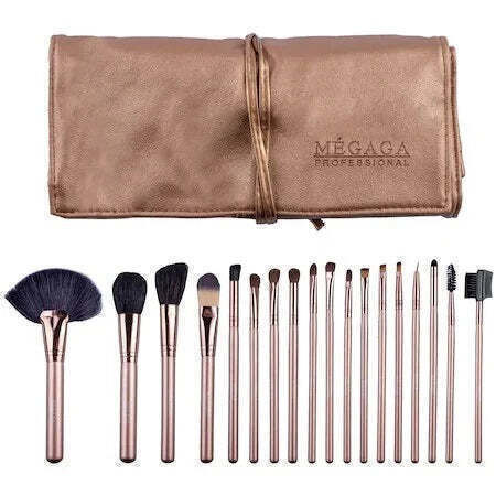 Cosmeticos Set Cu Pensule De Machiaj Pentru Blush 18 Bucăți