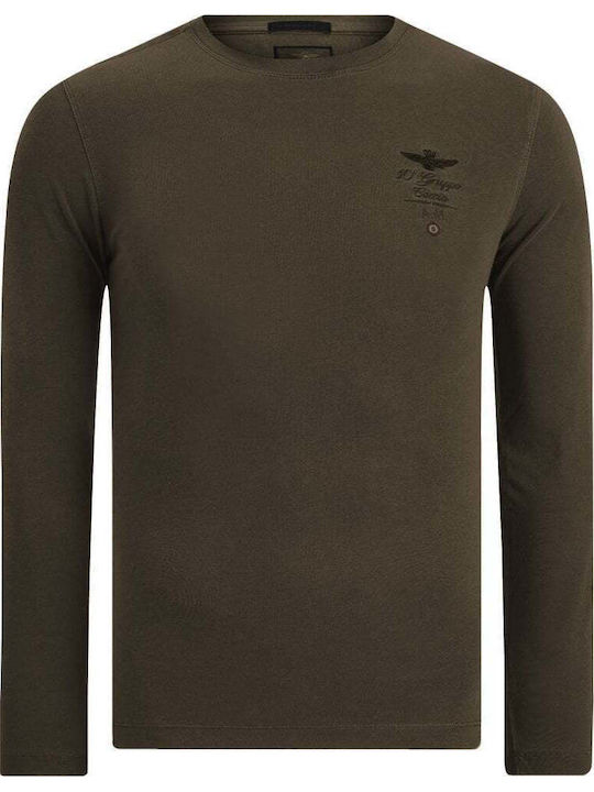 T-shirt Λαδί Σκούρο