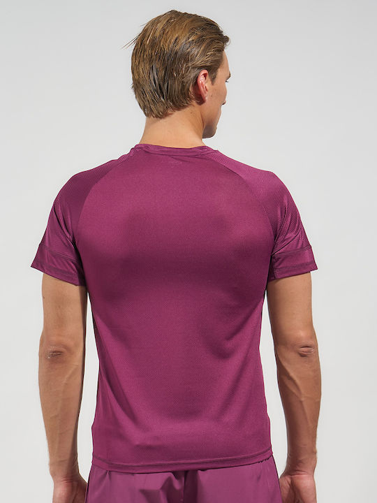 Sportliches Burgunder T-Shirt