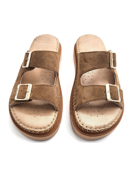 Leather Women's Anatomic Brown Sandals