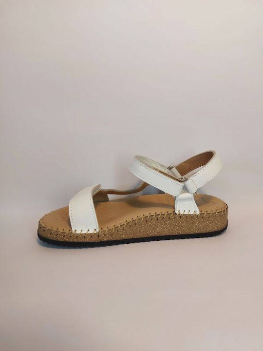 Leather Women's Anatomic White Sandals
