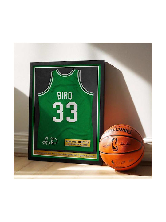 Poster NBA Boston Celtics LB SNK047 40cm x 50cm Premium Black Wooden Frame