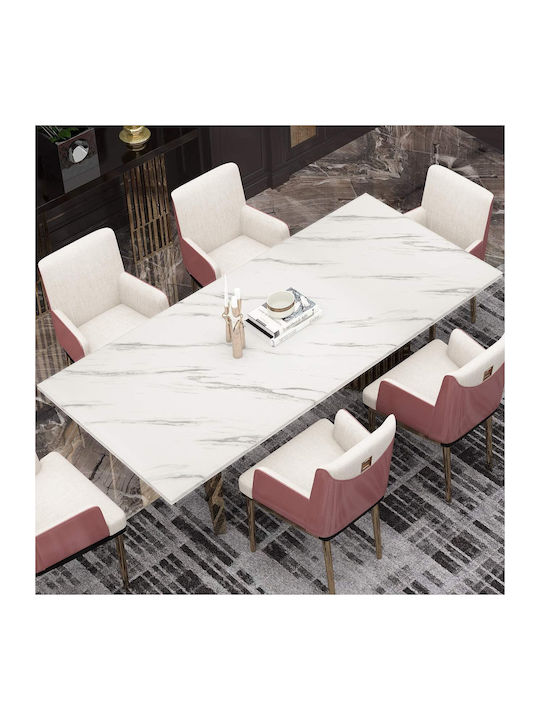Self-adhesive Waterproof Marble Furniture Foil White-grey 60x500cm