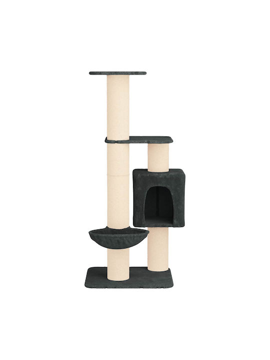 vidaXL Scratching Post Cat Tree Gray 65x71x137cm