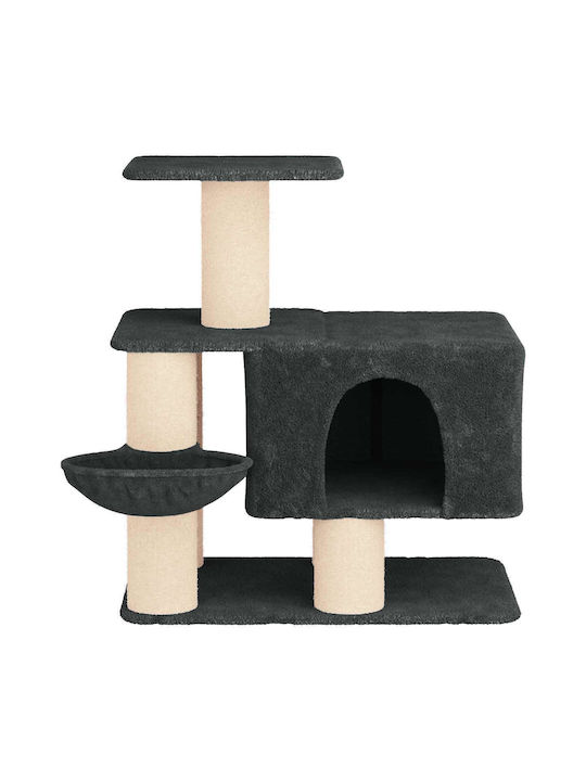 vidaXL Scratching Post Cat Tree Gray 93x74x96cm