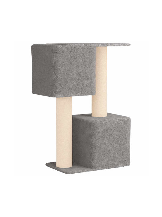 vidaXL Scratching Post Cat Tree Gray 82x43x114 cm