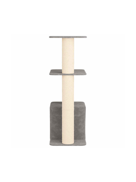 vidaXL Scratching Post Cat Tree Gray 69x43x133 cm