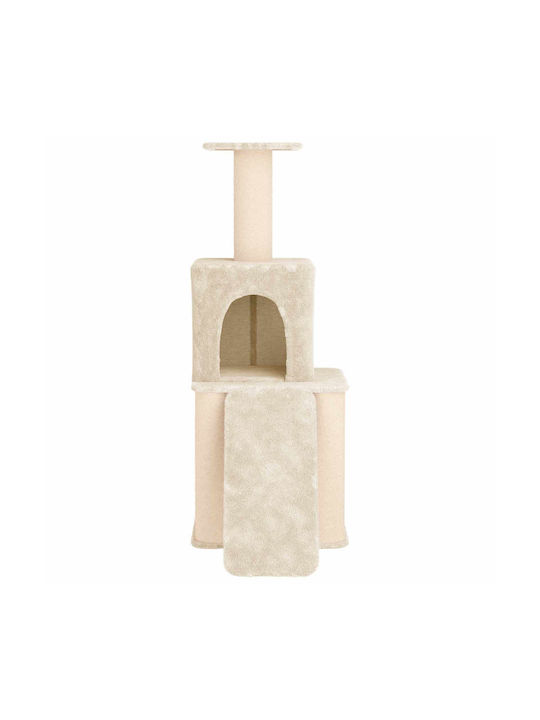 vidaXL Scratching Post Cat Tree Beige 56x95x146cm