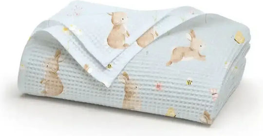 Borea Baby Blanket Nursery Swaddling Waffle Pink 80x110cm