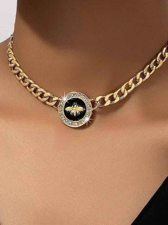 Vergoldetes Silber Halsband Vergoldetes Silber Halsband
