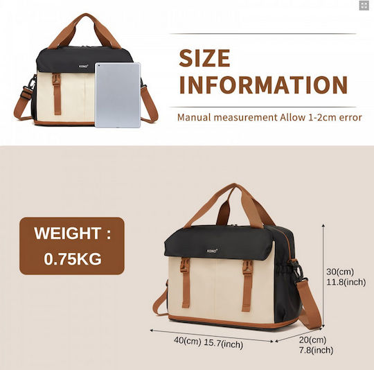 Miss Lulu Sack Voyage Black 20x30cm