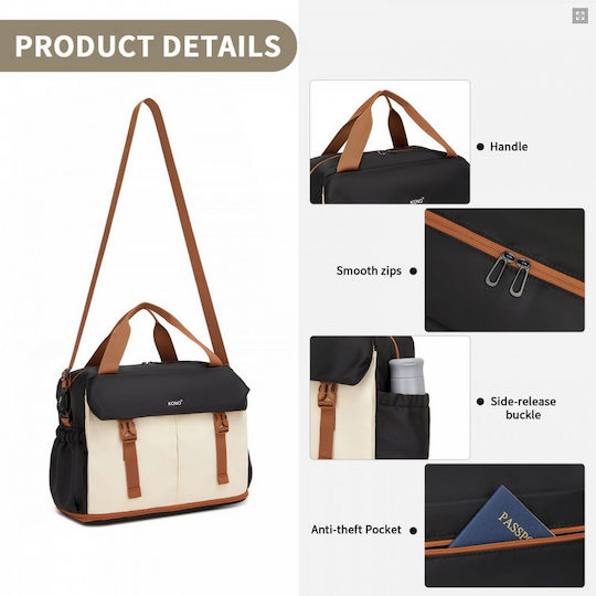 Miss Lulu Sack Voyage Black 20x30cm