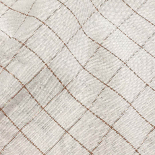 Ποτηρόπανο από 100% Βαμβάκι σε Καφέ Χρώμα 50x70cm 3τμχ