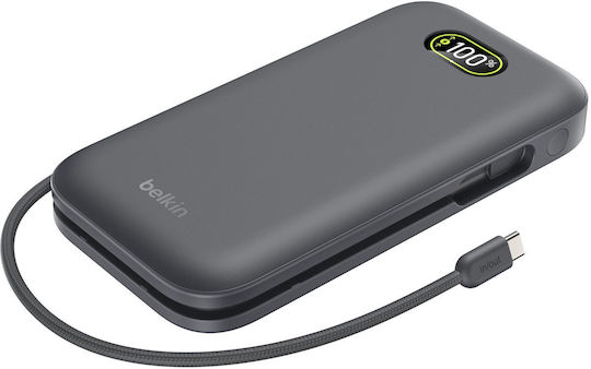 Belkin UltraCharge Pro Power Bank 27000mAh 240W με Θύρα USB-A και Θύρα USB-C Μαύρο