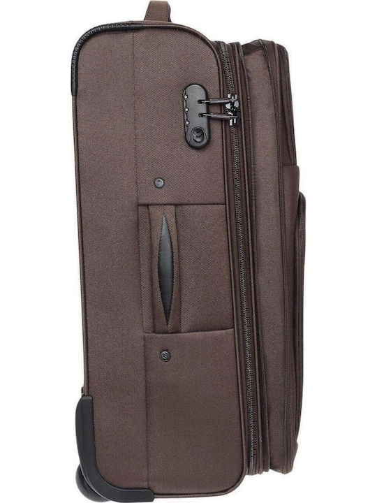 Diplomat Mittlerer Reisetrolley Braun Höhe 63cm