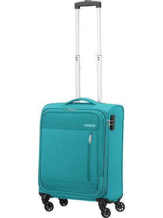 American Tourister Heat Wave Cabin Travel Suitcase Mint Height 55cm
