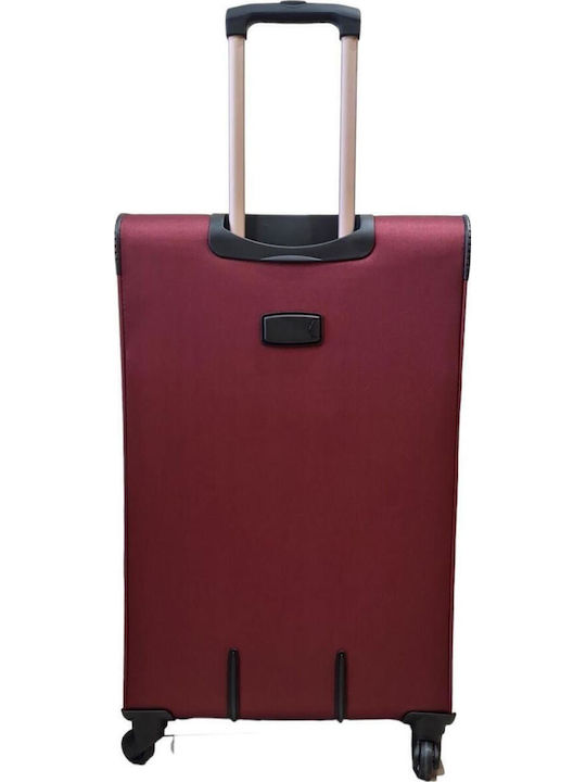 Diplomat Athens Large Travel Suitcase Burgundy Height 77cm