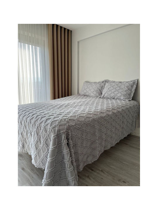 SteweHome Σετ Πάπλωμα Υπέρδιπλο 240x250εκ. Γκρι