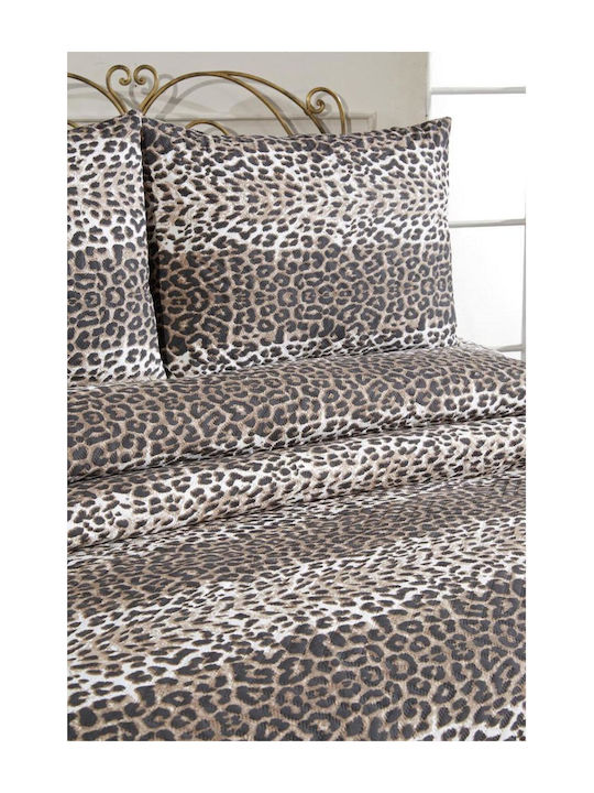 SteweHome Πάπλωμα Διπλό με Γέμιση Microfiber 200x230εκ. Καφέ