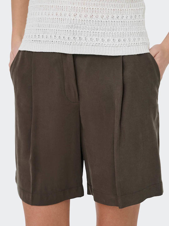Pantaloni Scurți Pentru Femei Cu Talie Înaltă Maro