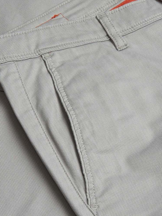 Elastic Grey Chino Trousers