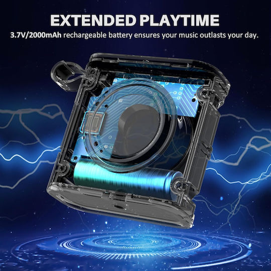 W-King D2 Водоустойчива Bluetooth Колонка 7W Черна