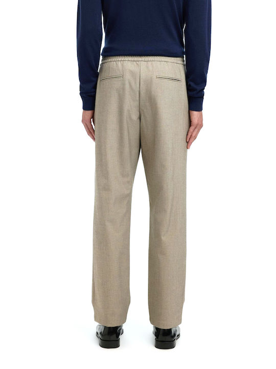 Selected Elastic Trousers in Regular Fit Brown