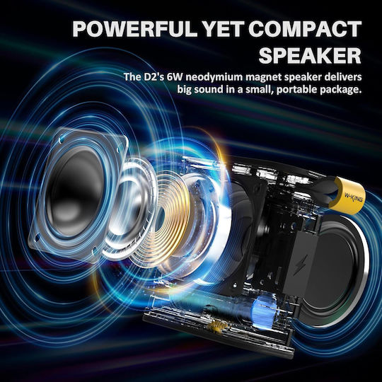 W-King D2 Boxă Bluetooth Impermeabilă 7W Albastră