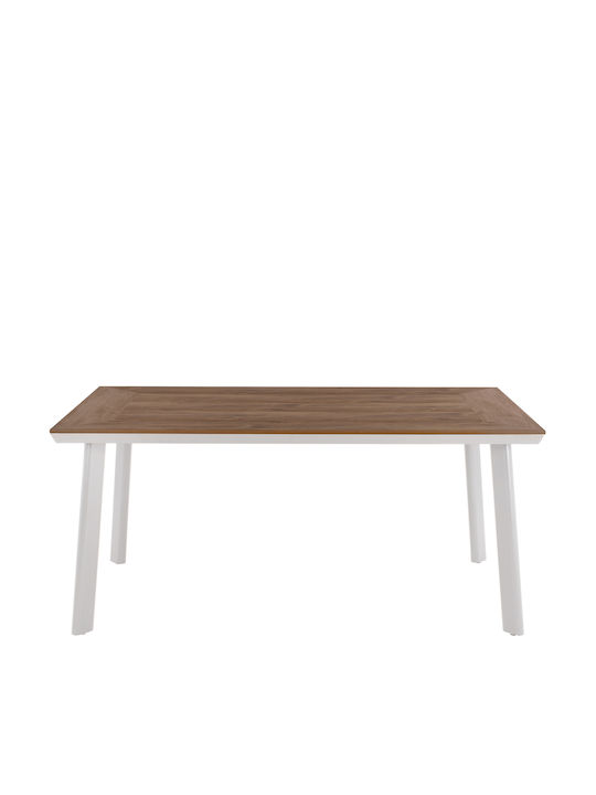 Сет Трапезария За Външно Пространство Taber 5 Части Бял