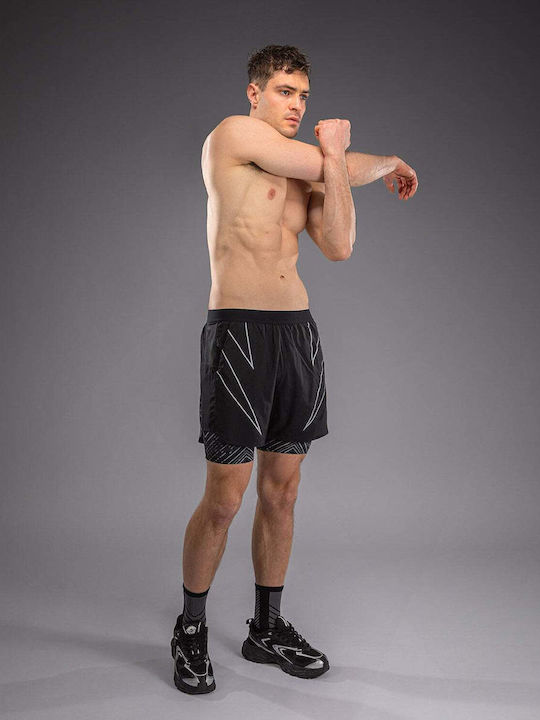 Sport Herren Shorts Schwarz/Grau/Silber