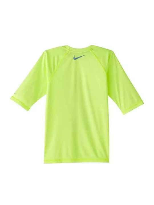 Nike Hydroguard Kinder Badebekleidung Rashguard Mit langen Ärmeln Gelbe Nike Hydroguard Kinder Badebekleidung Rashguard Mit langen Ärmeln Gelbe
