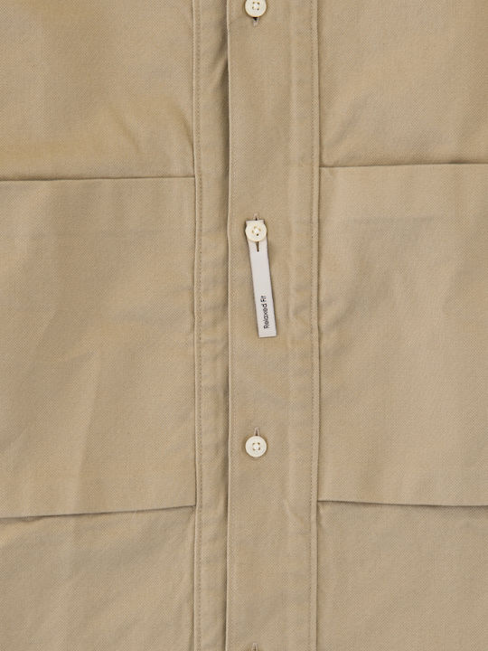 Calvin Klein Βαμβακερό Overshirt Μπεζ Calvin Klein Βαμβακερό Overshirt Μπεζ