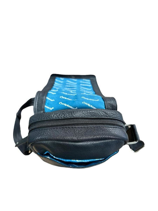 Leather Men's Shoulder / Crossbody Bag Black