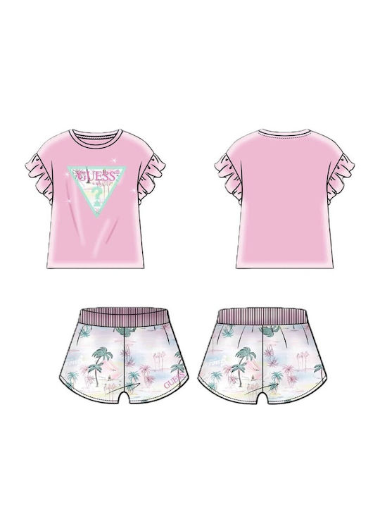 Kids Set with Shorts Summer 2pcs Pink