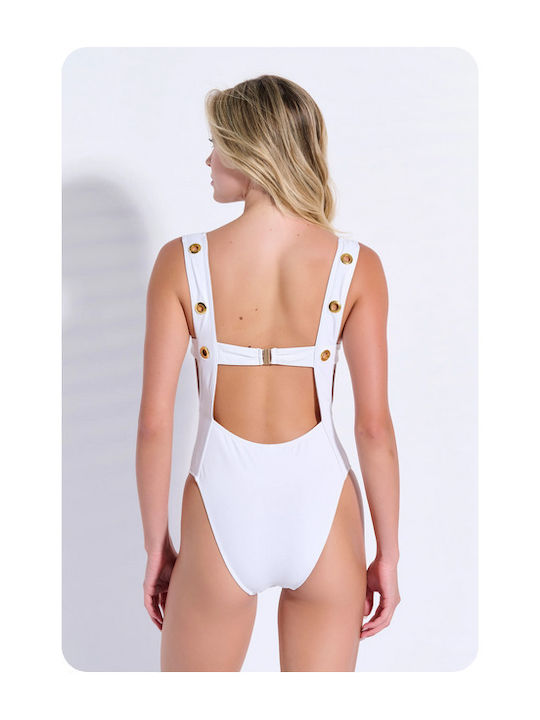 Costum De Baie Întreg Alb