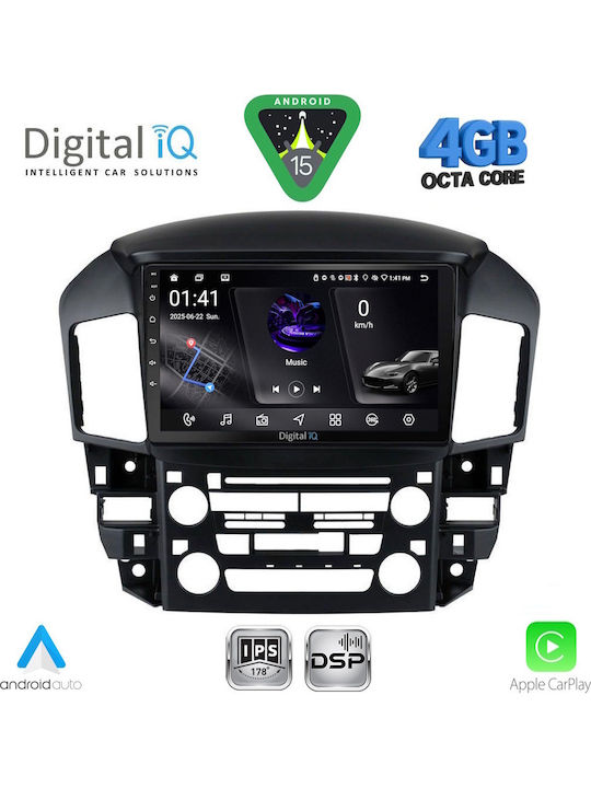 Digital IQ Car Audio System for Lexus RX300 1998-2003 Bluetooth USB WiFi GPS Apple CarPlay Android Auto with 9" Touch Screen