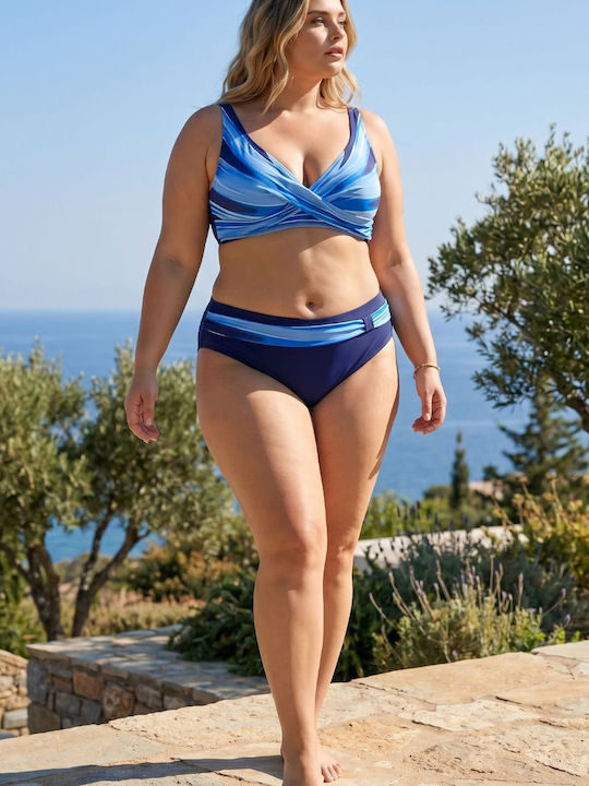 R8408 Bikini Set with Light Padding Blue
